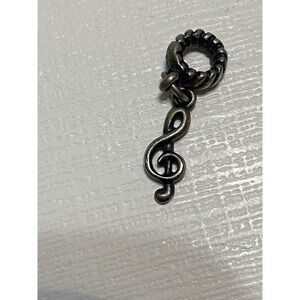 Sterling Silver Treble Clef Charm-Signed "A.L.E"